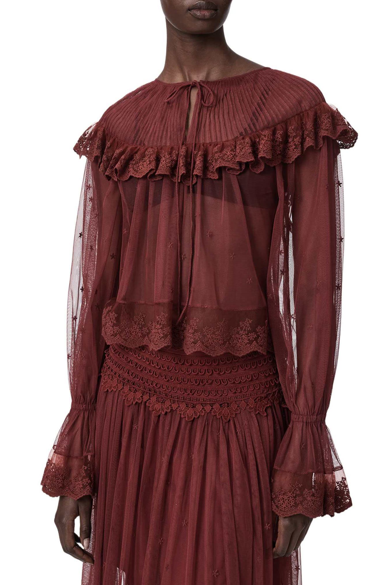 selected BURGUNDY RED