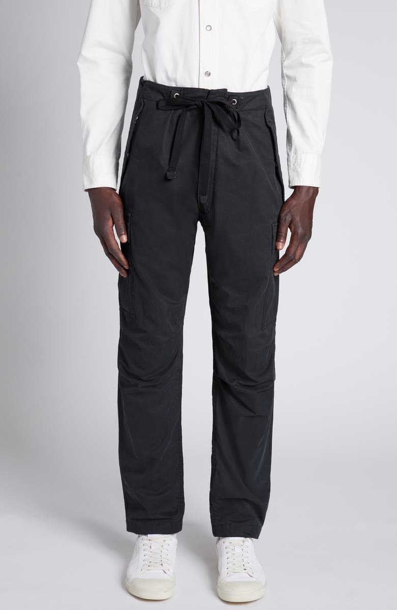 TOM FORD Enzyme Twill Cargo Pants, Main, color, Lb999 Black