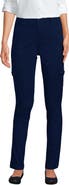 Lands' End Mid Rise Slim Cargo Chino Pants