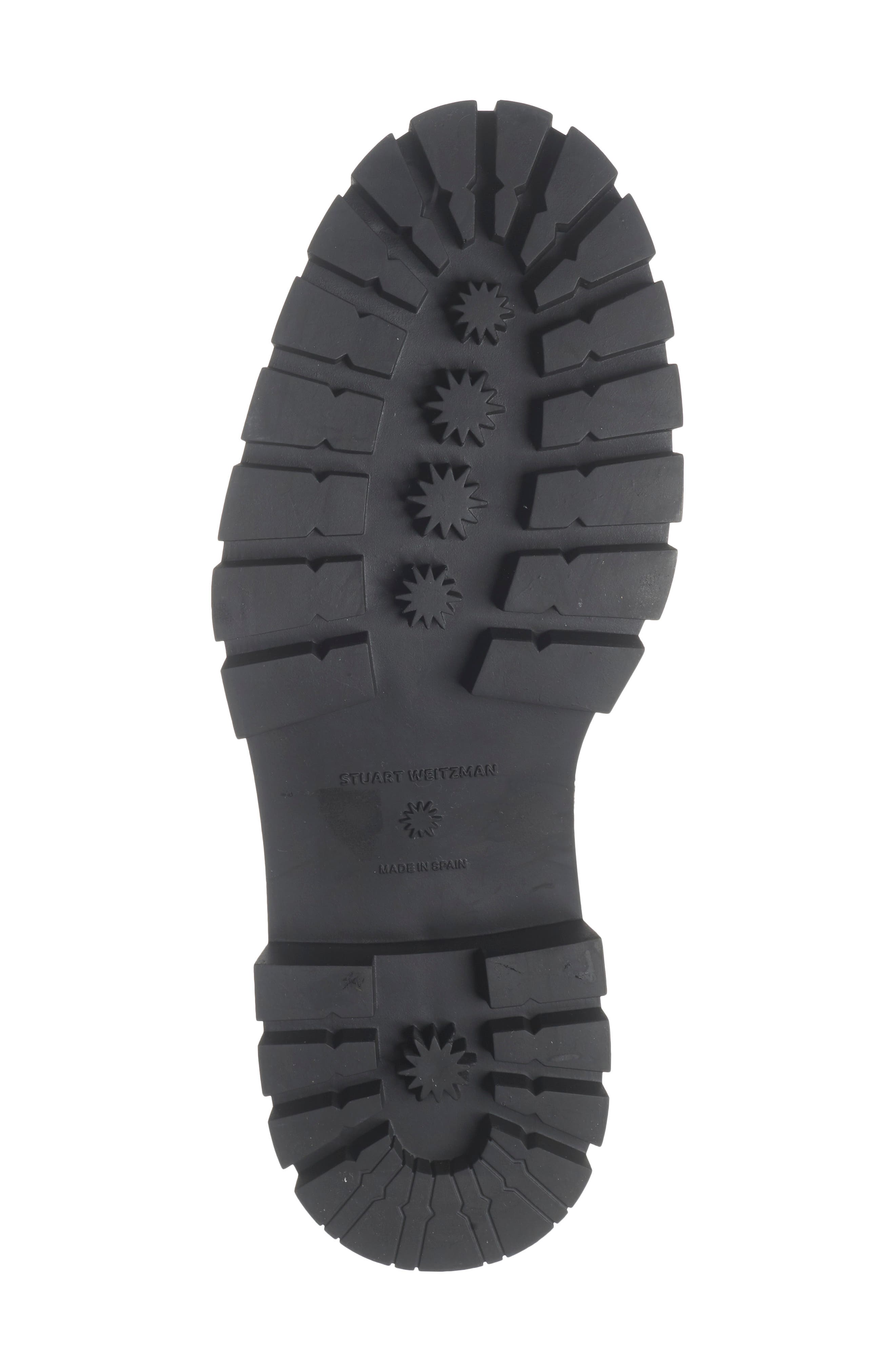 Stuart Weitzman Bedford Sleek Genuine Calf Hair Combat Boot, Alternate, color, Toffee