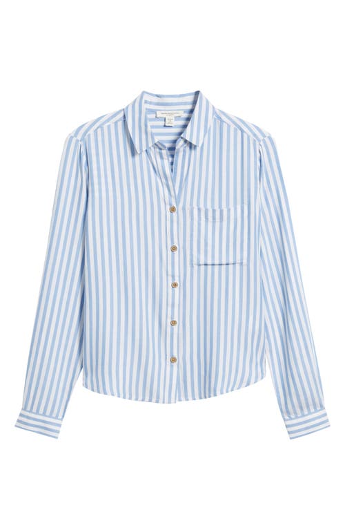 BEACHLUNCHLOUNGE BEACHLUNCHLOUNGE CANDACE STRIPE BUTTON-UP SHIRT