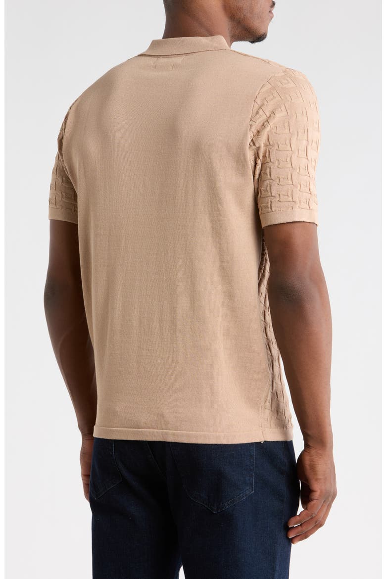 Slim Fit Polo Sweater, Alternate, color, TAN