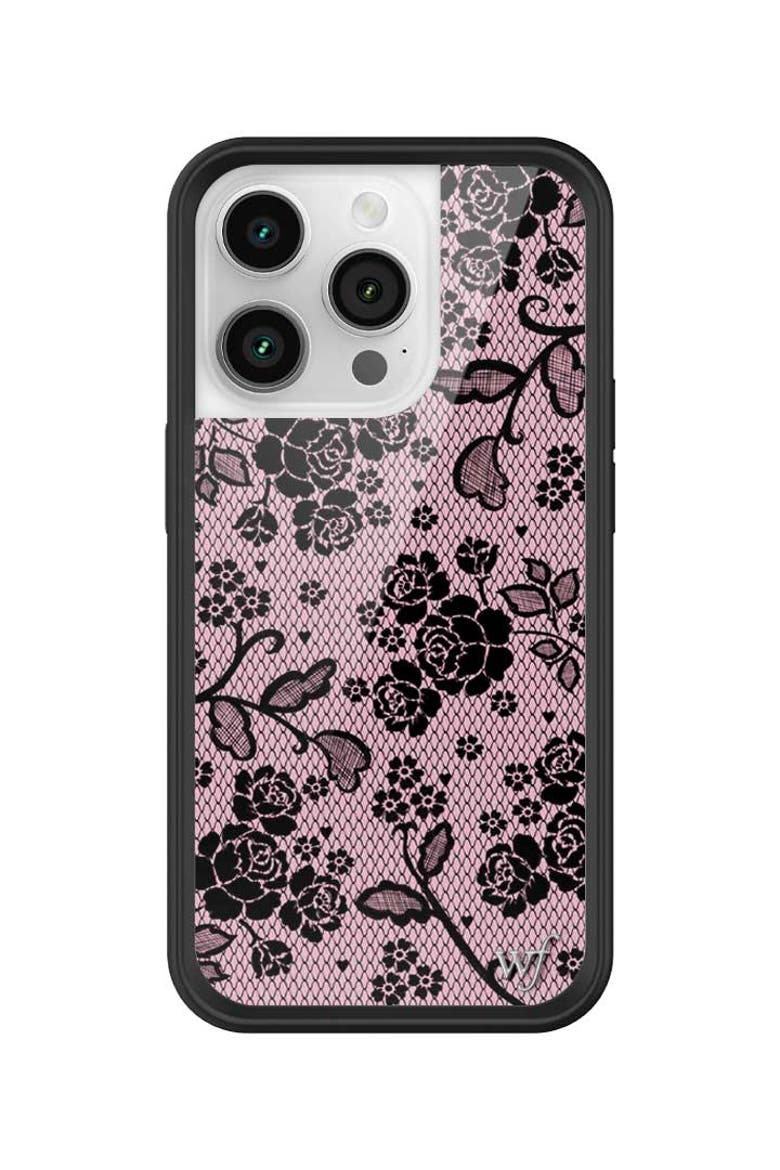 Lace Lover iPhone Case, Alternate, color, Pink
