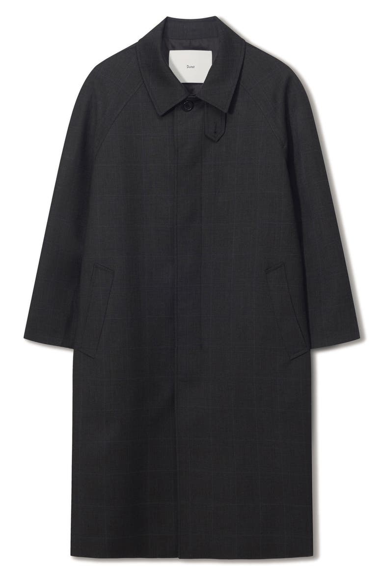 Gender Inclusive H-Line Wool Mac Coat, Alternate, color, BROWN CHECK