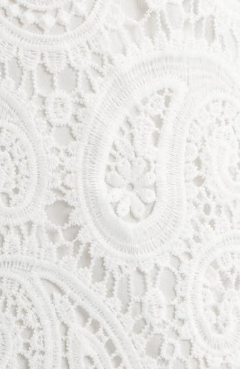 Paisley Lace Cap Sleeve Sheath Dress