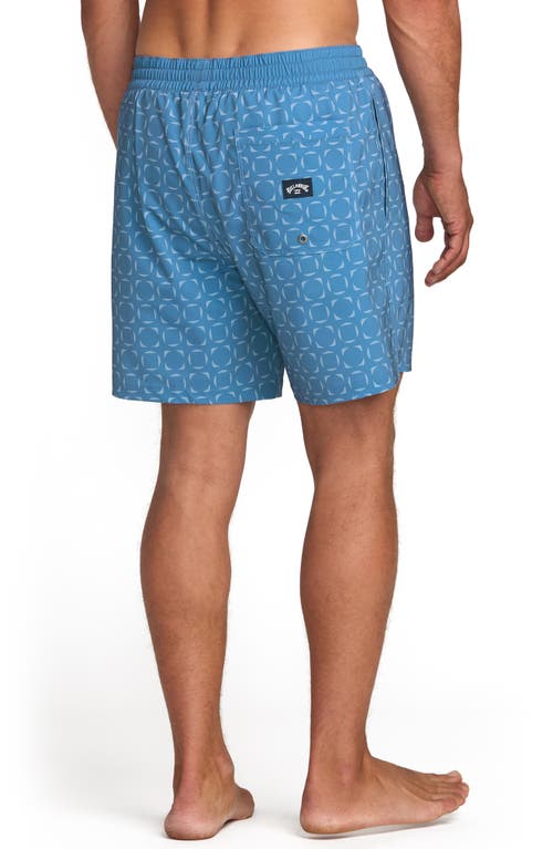 Billabong Lineup Layback Swim Trunks In Blue