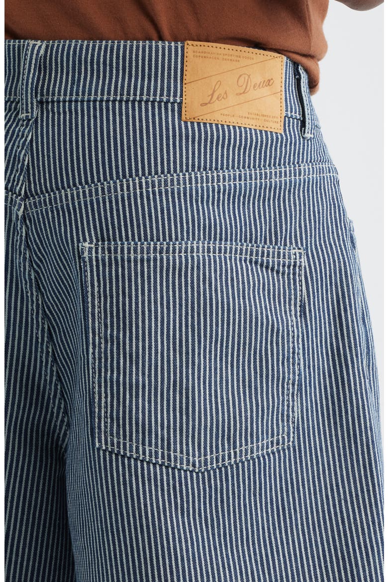 Ryder Stripe Denim Shorts, Alternate, color, DARK NAVY