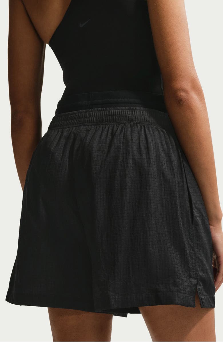 Nike Double Waistband Drawstring Shorts, Alternate, color, Black/ Black