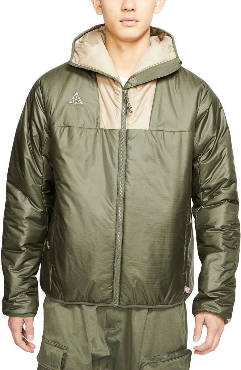 Nike ACG PrimaLoft<sup>®</sup> Water Resistant Packable Hooded Jacket, Main, color,