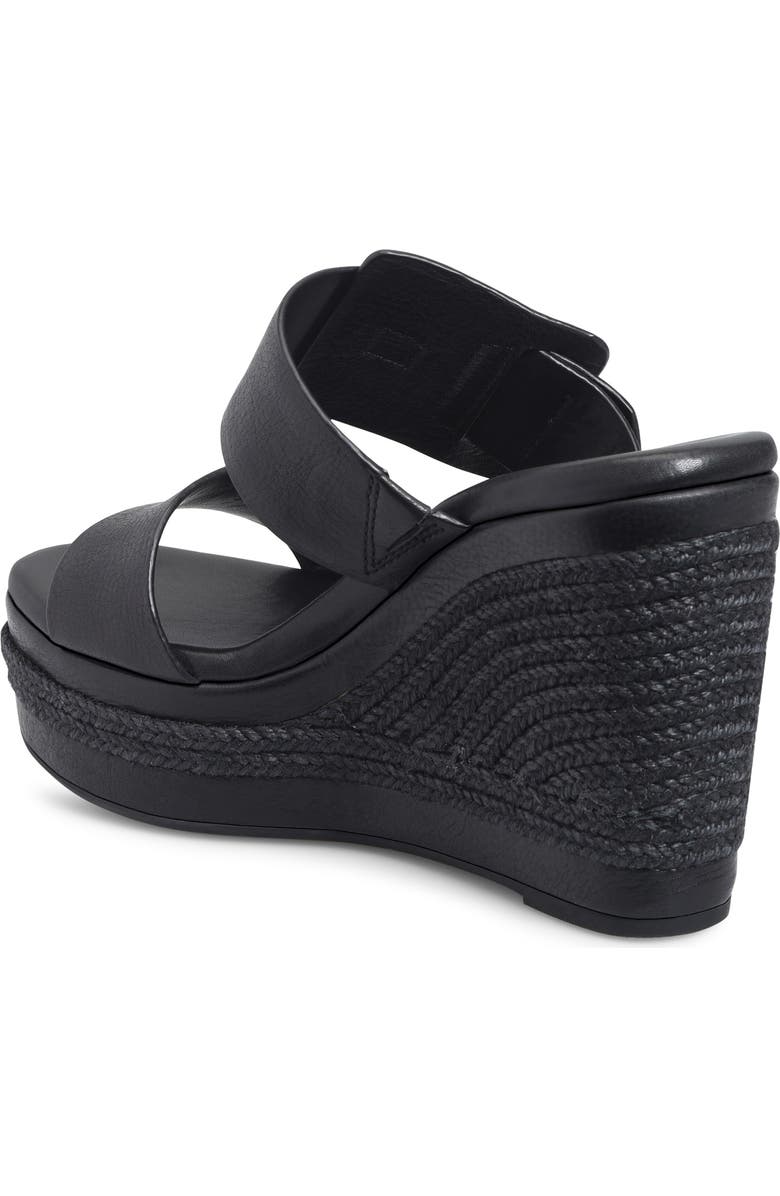 Kork-Ease<sup>®</sup> Raya Espadrille Platform Wedge Slide Sandal, Alternate, color, Black Fullgrain