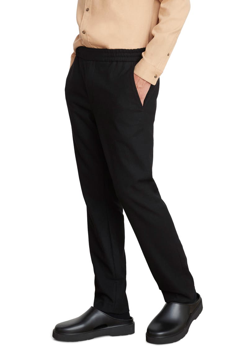 Wool Blend Flannel Pull-On Pants, Alternate, color, PALOMAR