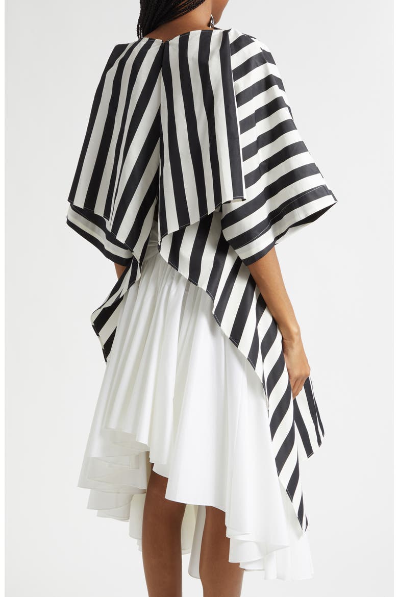 La Tunique Moisson Cotton & Silk Tunic, Alternate, color, JACQUARD MEDIUM STRIPES