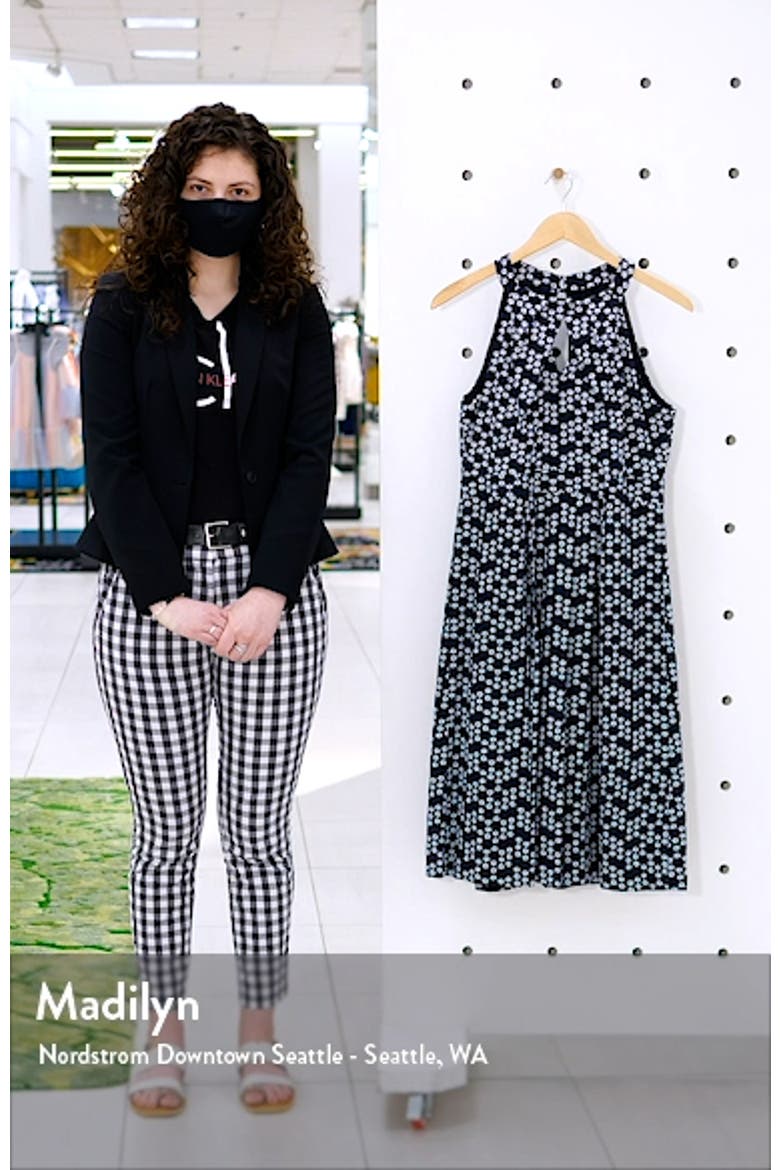 Daisy Embroidered Keyhole Halter Dress video