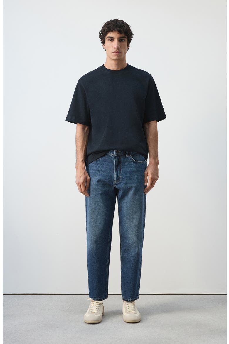 Relaxed Fit Heavyweight Cotton T-Shirt, Alternate, color, NAVY