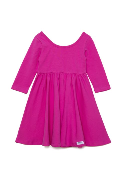 Girls Solid Twirly Dress
