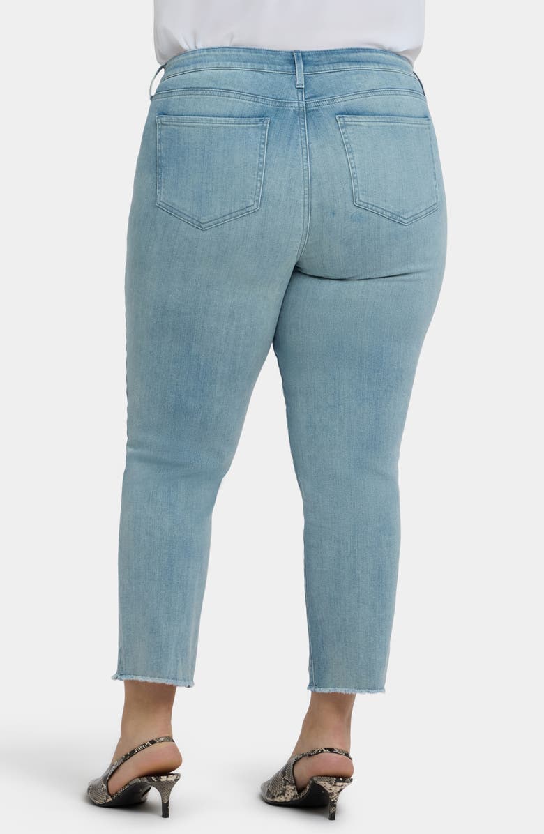 NYDJ Sheri Fray Hem Ankle Slim Jeans, Alternate, color, Light Paradise