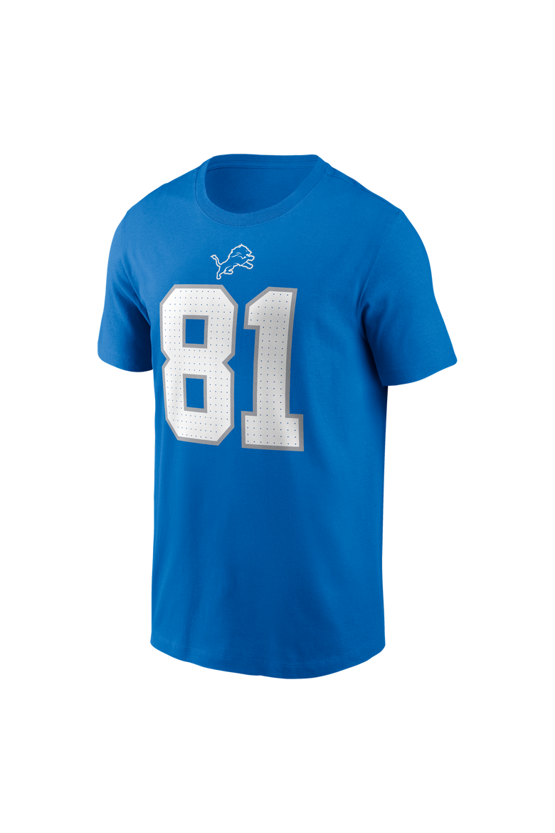 Men's Nike Calvin Johnson Blue Detroit Lions Retired Name & Number T-Shirt, Alternate, color, Blue