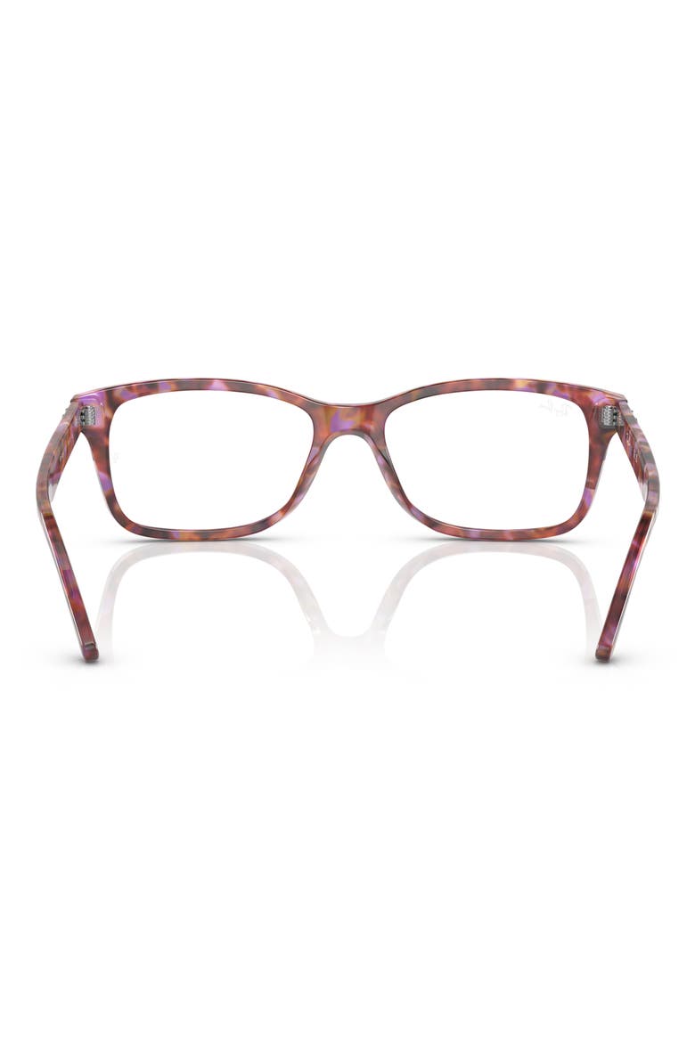 0RX5428F 55mm Square Optical Glasses, Alternate, color, HAVANA