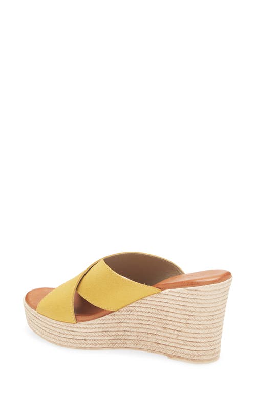 Cordani Braylin Espadrille Wedge Sandal In Mango Suede