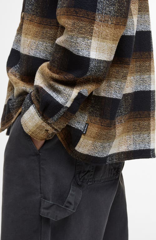Barbour Woodfoot Check Textured Cotton Button-up Overshirt In Black