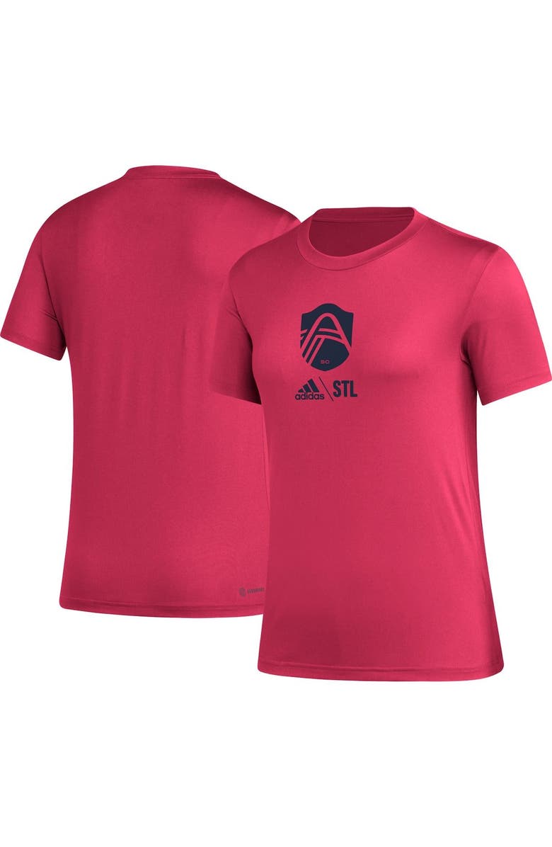 adidas Women's adidas Pink St. Louis City SC AEROREADY Club Icon T-Shirt, Main, color,