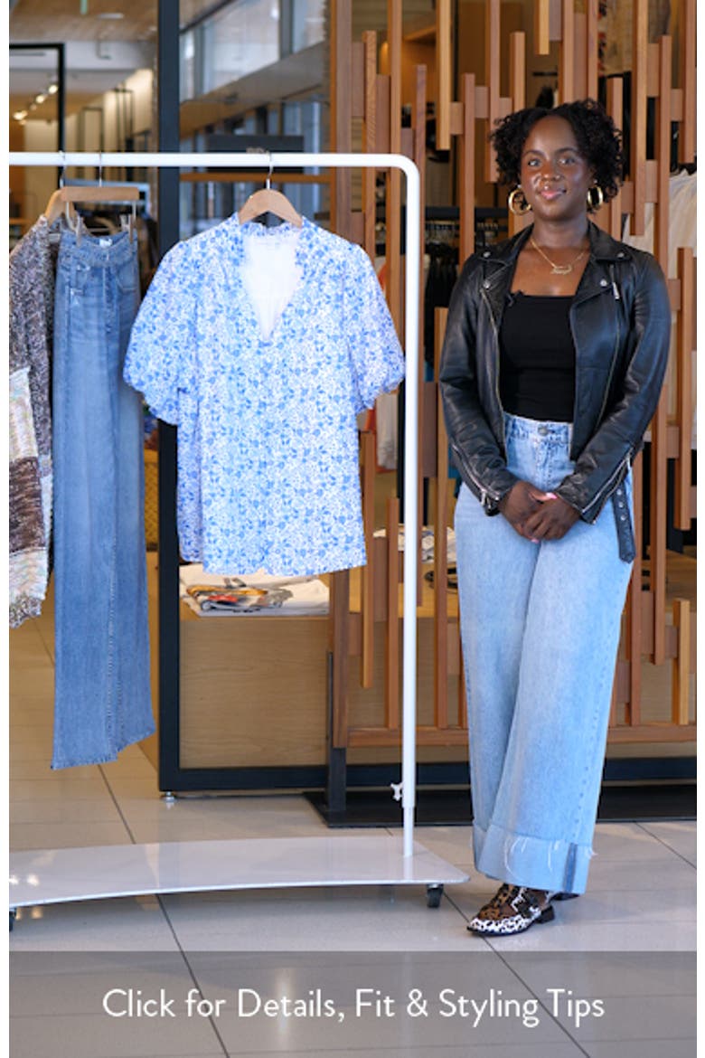 Maisie Idara Floral Puff Sleeve Top video
