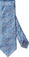 Eton Blue Paisley Jacquard Silk Tie