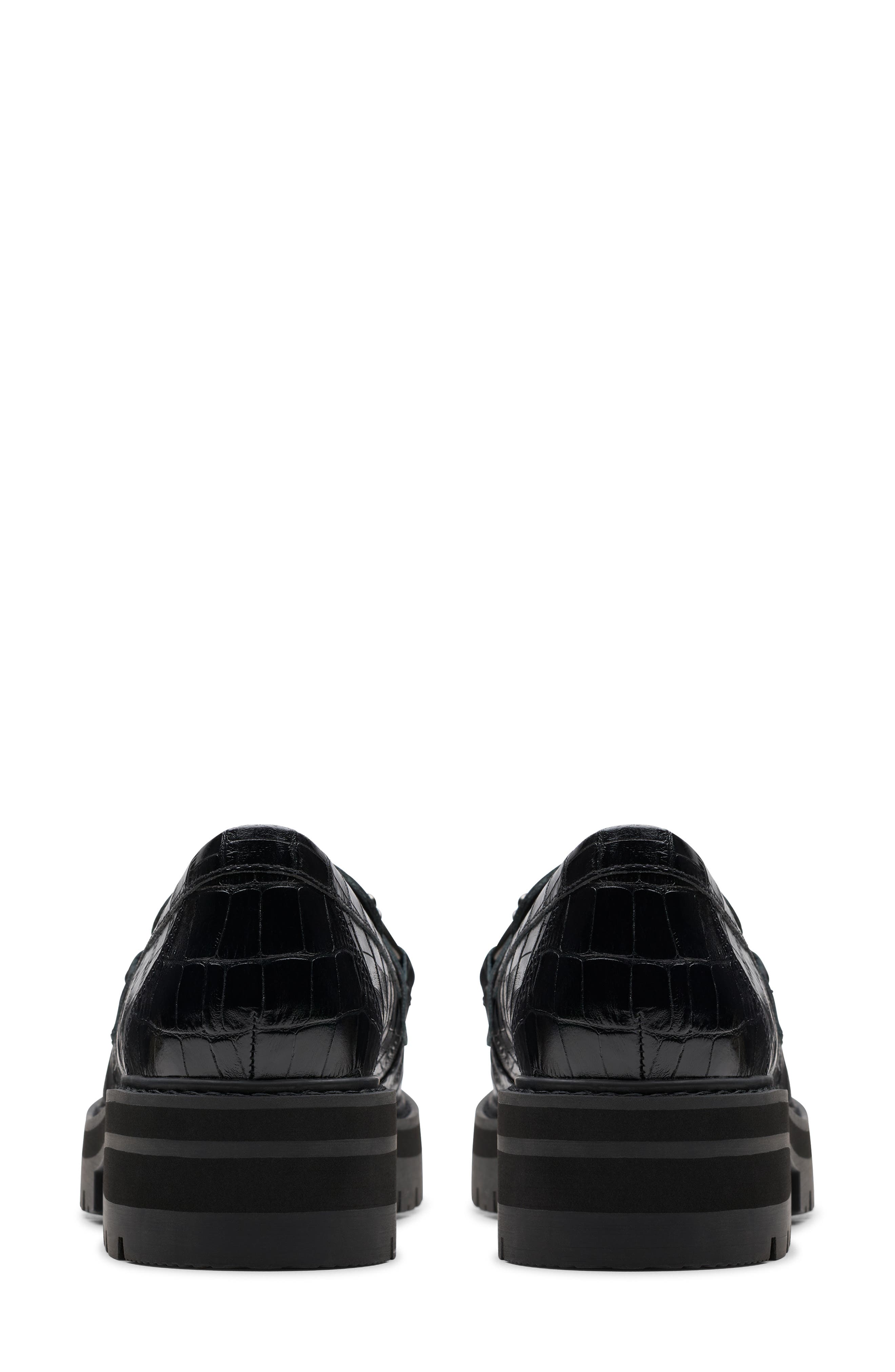Clarks<sup>®</sup> Orianna Bit Platform Loafer, Alternate, color, Black Croc