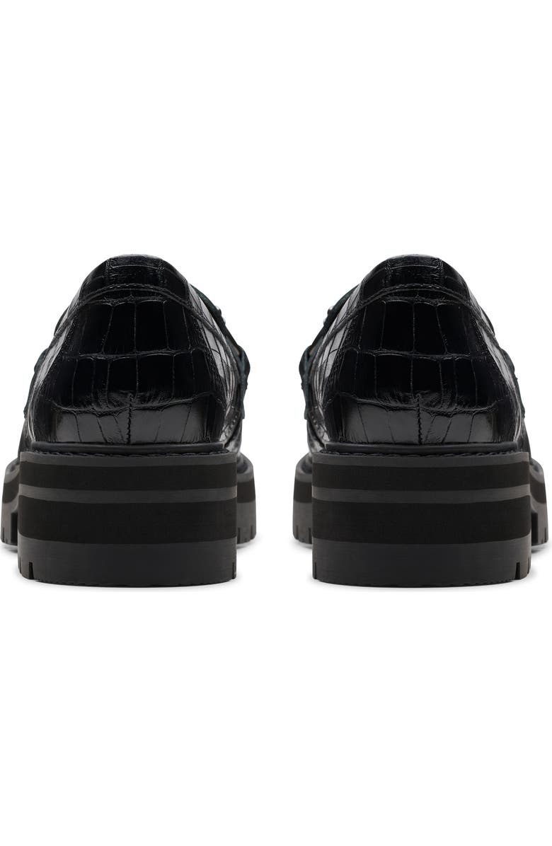 Clarks<sup>®</sup> Orianna Bit Platform Loafer, Alternate, color, Black Croc