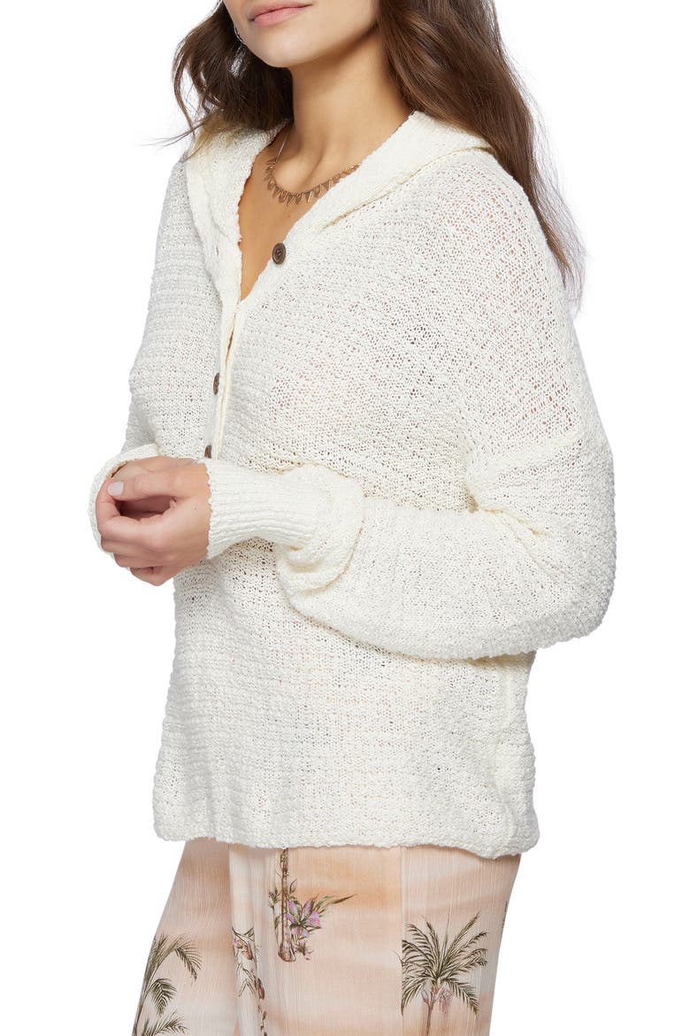 Magic Hour Hooded Sweater, Alternate, color, WINTER WHITE
