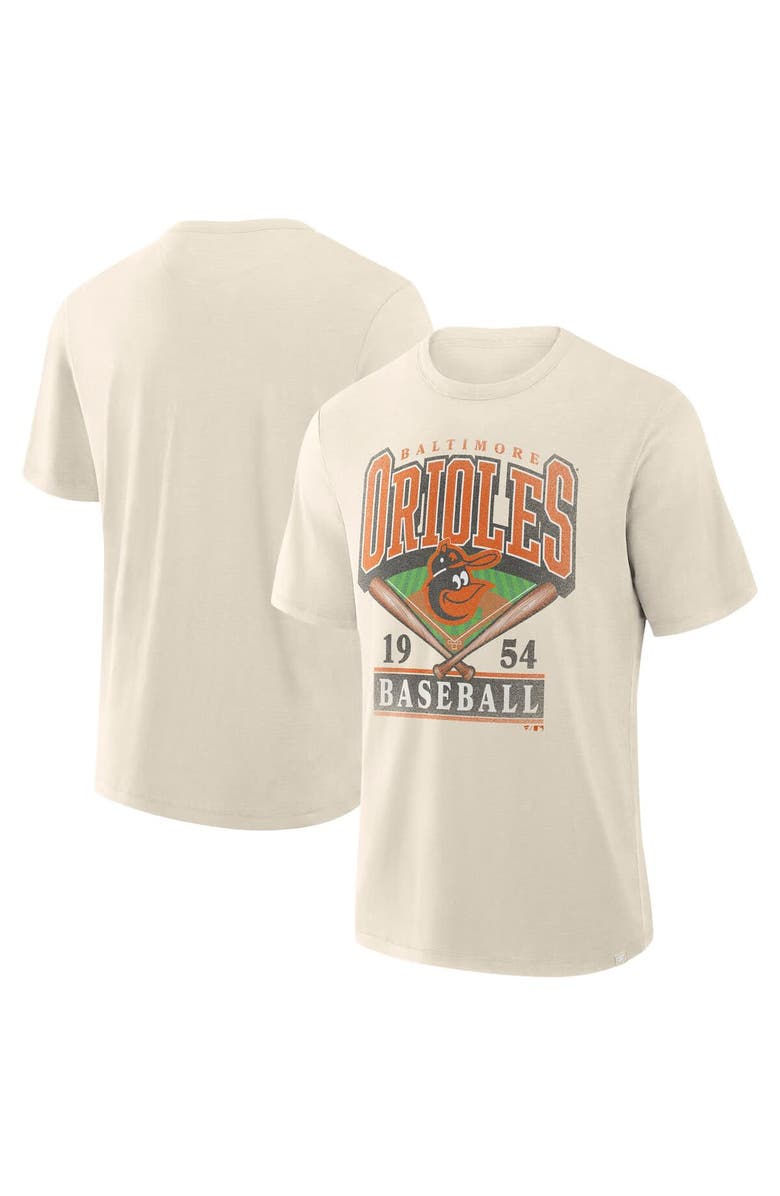 FANATICS Men's Profile Cream Baltimore Orioles Big & Tall Screen Print T-Shirt, Main, color, Cream