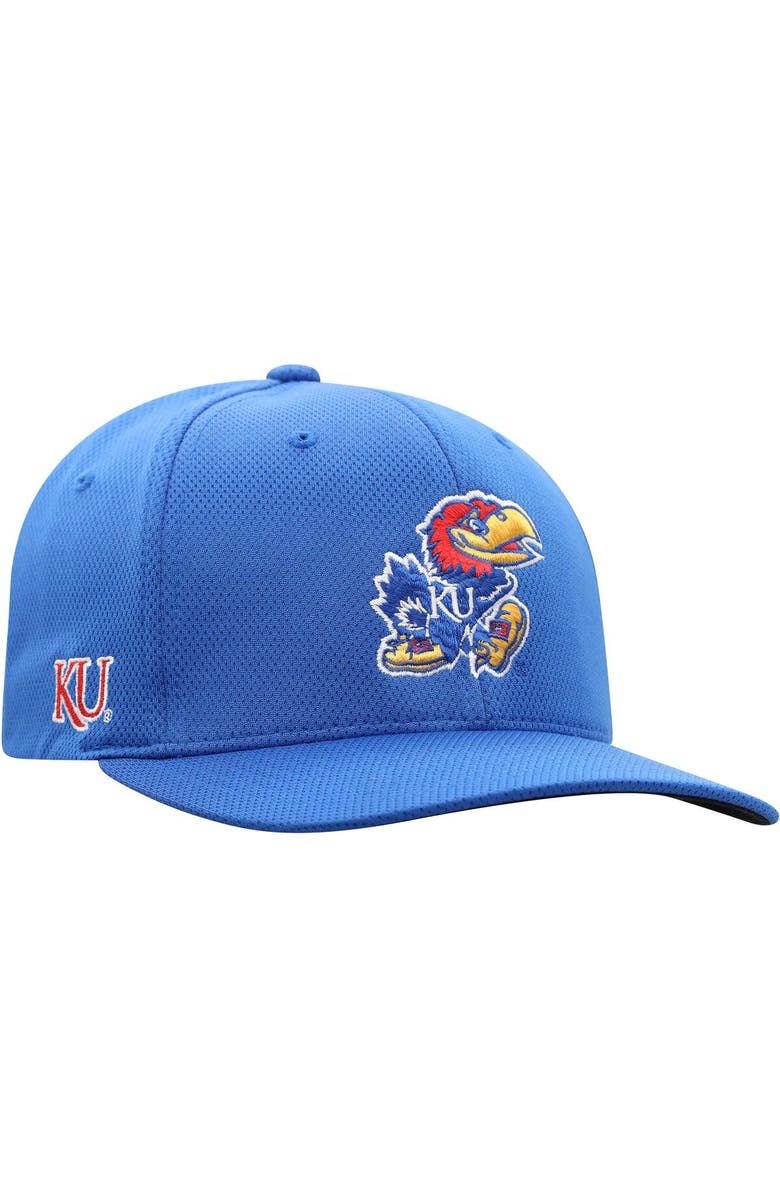 TOP OF THE WORLD Men's Top of the World Royal Kansas Jayhawks Reflex Logo Flex Hat, Alternate, color, Royal