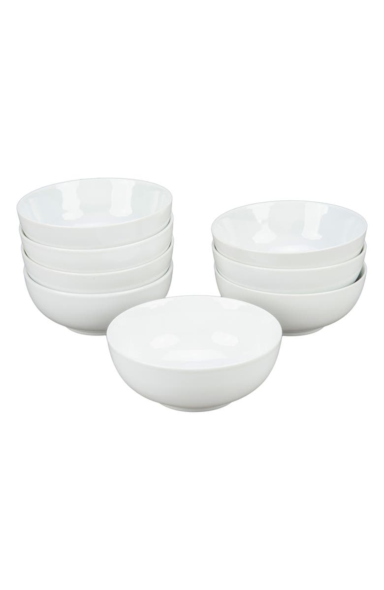 BIA Cordon Bleu Set of 8 Chowder Bowls, Main, color, White