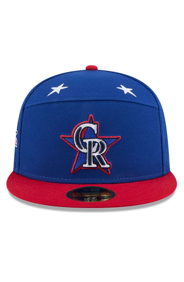 New Era Men's New Era Blue/Red  Colorado Rockies 2025 MLB All-Star Game Workout Side Patch 59FIFTY Fitted Hat, Alternate, color, Blue