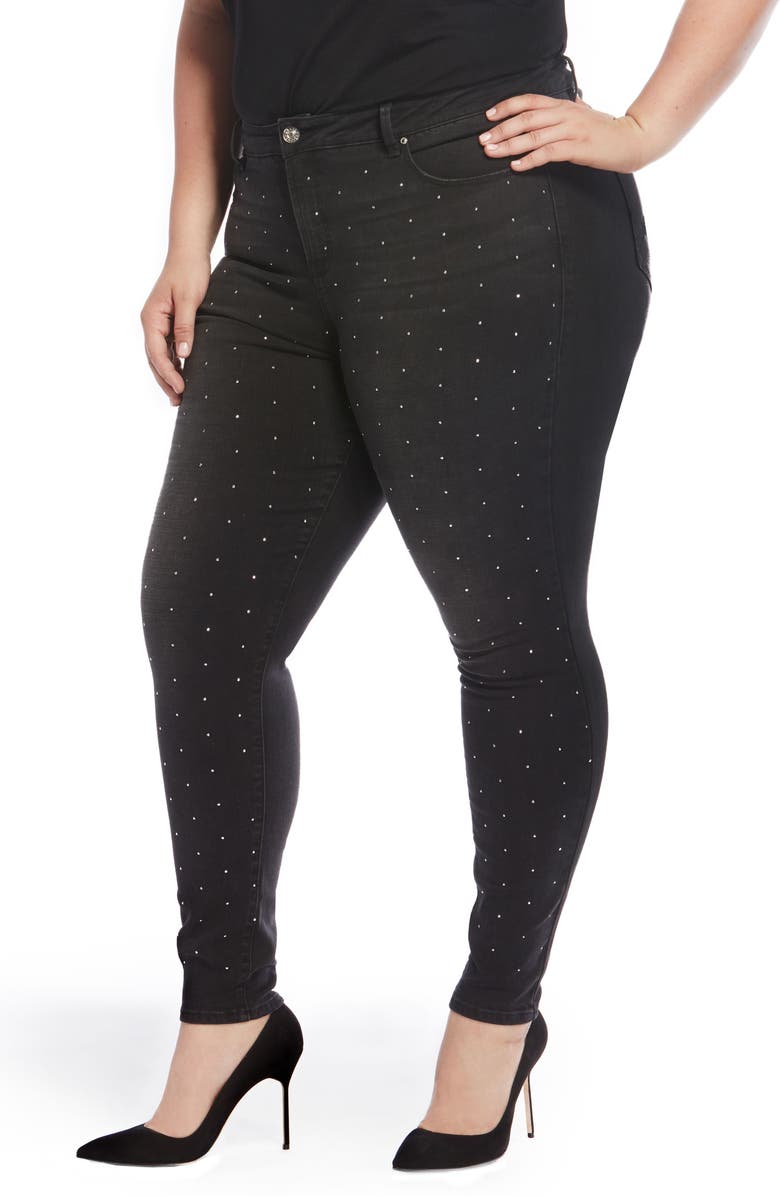 Rebel Wilson X Angels The Pin Up Super Skinny Jeans, Main, color, 