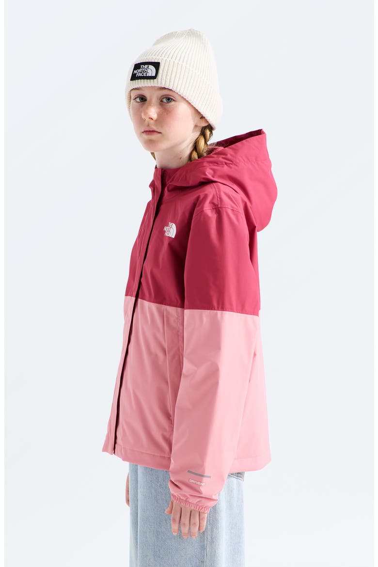 Kids' Antora Hooded Waterproof Rain Jacket, Alternate, color, FERMENTED CLAY/ PRIMROSE