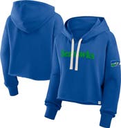 FANATICS Women's Fanatics Royal Seattle Seahawks Oversized Hometown Heritage Cropped Hoodie
