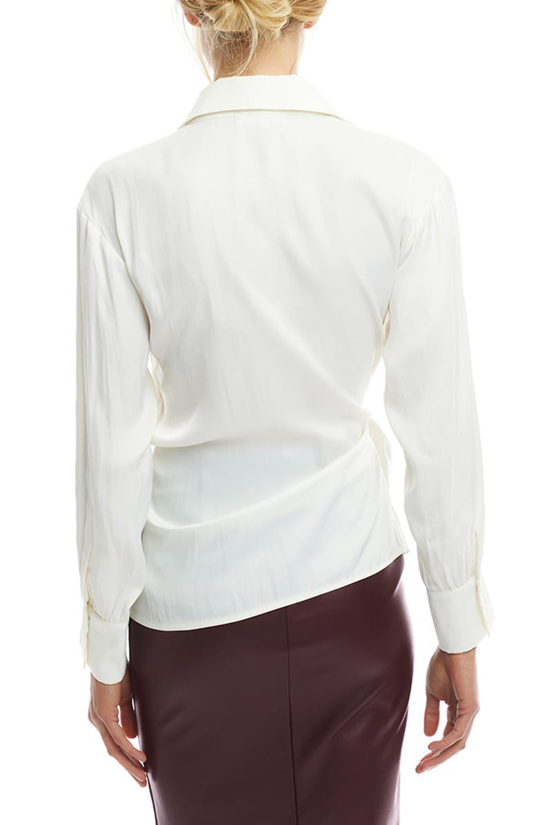 LBLC the label Faith Long Sleeve Wrap Top, Alternate, color, Ivory