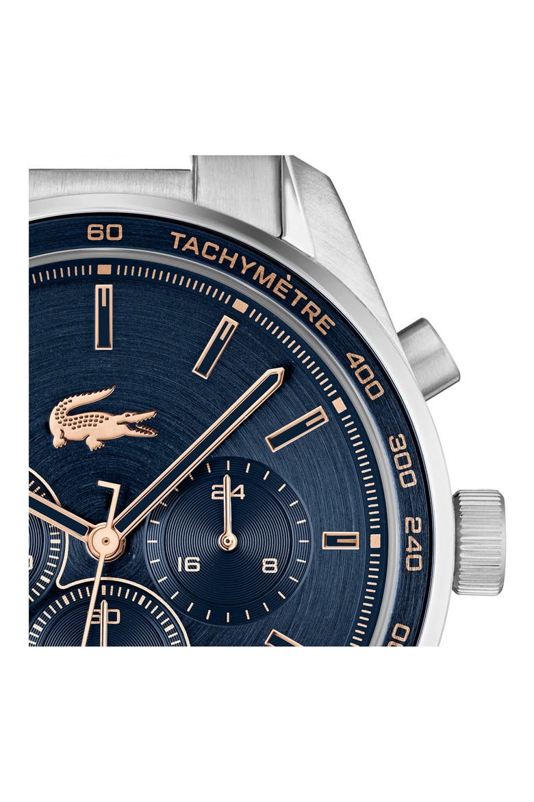 Boston Chronograph Bracelet Watch, 42mm, Alternate, color, NAVY