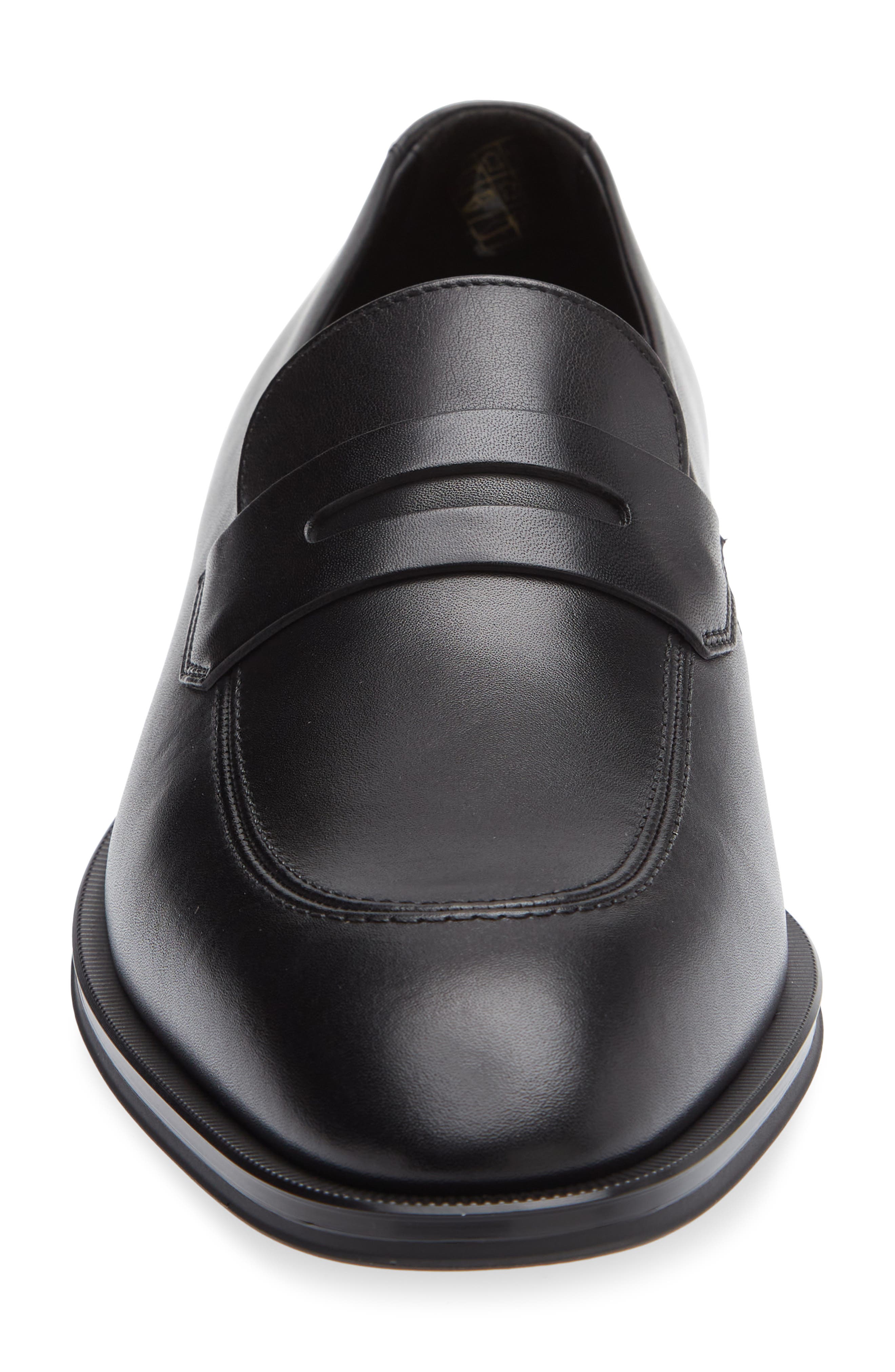 Teylor Penny Loafer, Alternate, color, BLACK