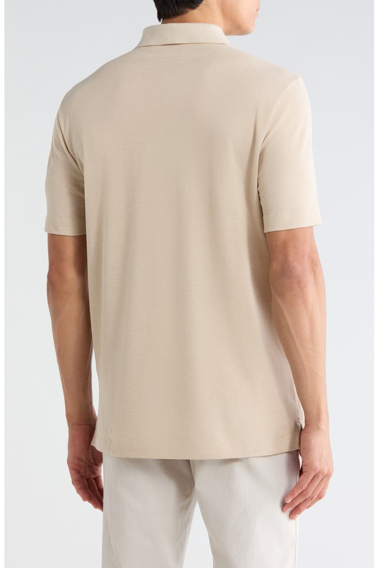 Pique Cotton Polo, Alternate, color, RAINY DAY/HAZELWOOD