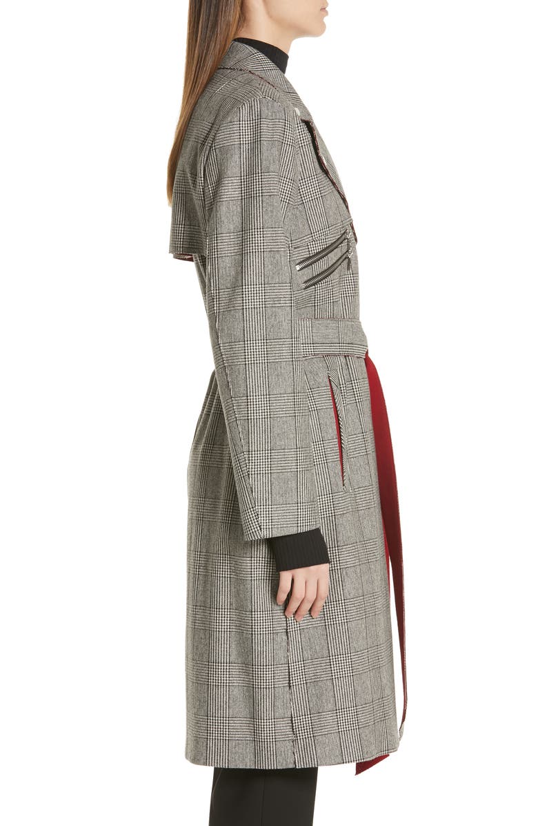 HUGO Medicas Plaid Trench Coat, Alternate, color, 