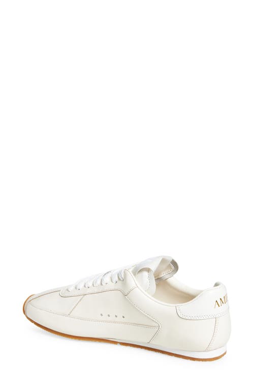 Amiri Pacific Stars Mixed Leather Sneakers In Beige