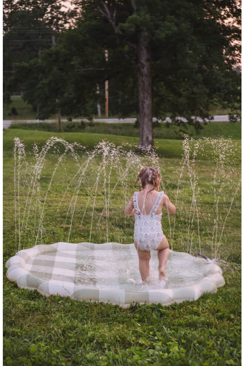 Gingham Splash Pad, Alternate, color, Green Gingham