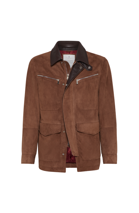 Men's Brunello Cucinelli Leather & Faux Leather Jackets