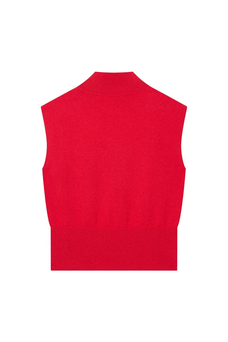 Wool Blend Sleeveless Knit Top, Alternate, color, Red