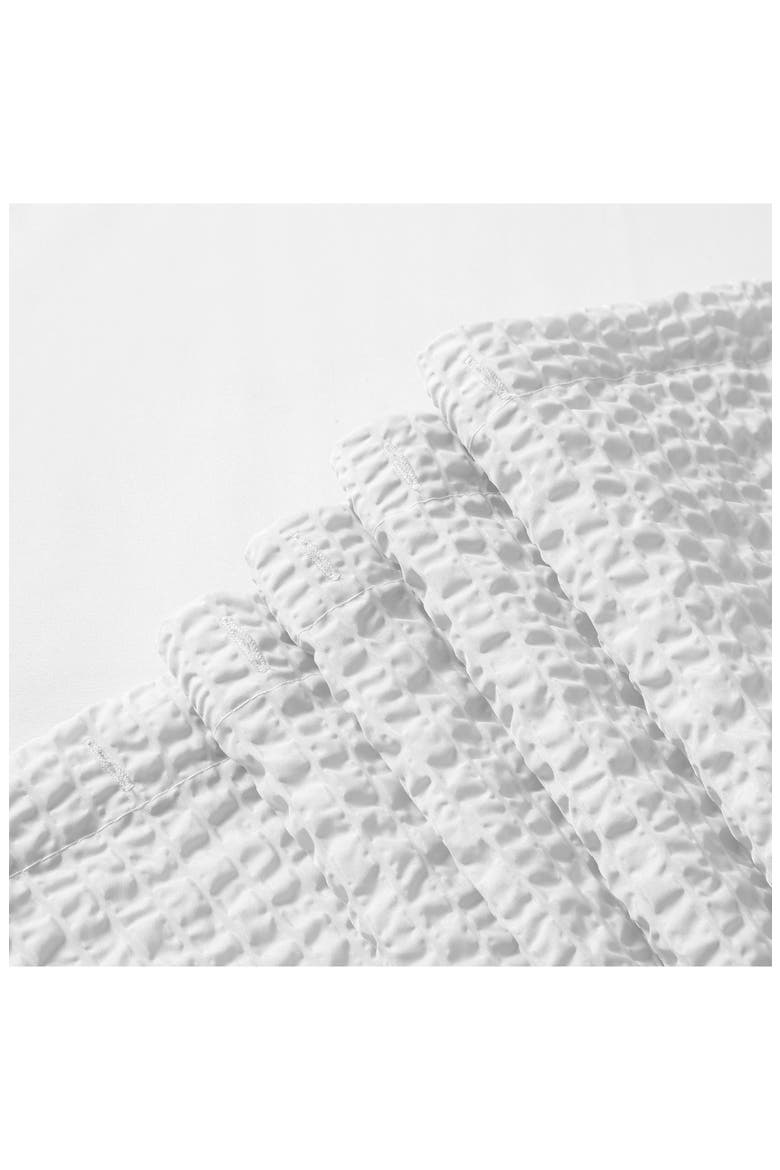 Textured Shower Curtain, Alternate, color, WHITE