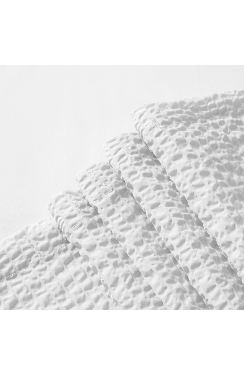 DAINTY HOME Textured Shower Curtain, Alternate, color, White