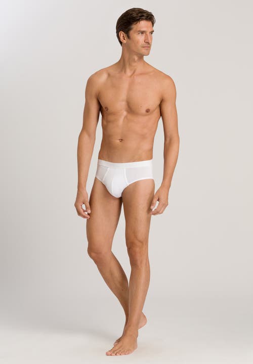 Hanro Cotton Essentials Cotton Brief In All White