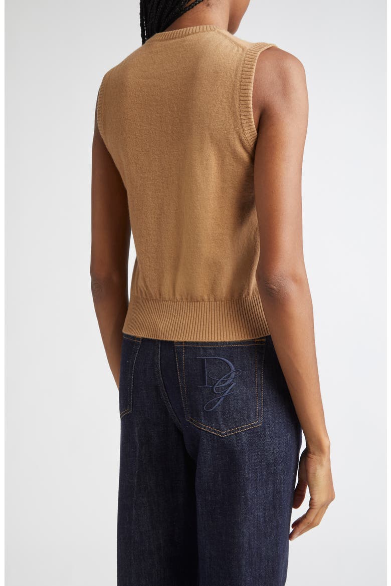 Cashmere Sweater Vest, Alternate, color, M2186 MARRONE CHIARO